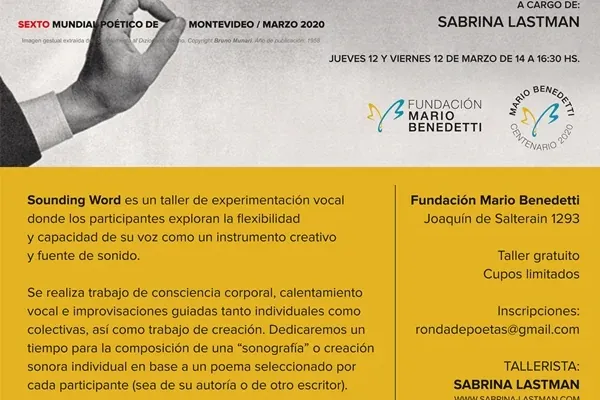 Flyer de Mundial Poético (taller) en la Fundación