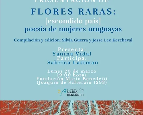 Flyer de Presentación del libro «Flores Raras»