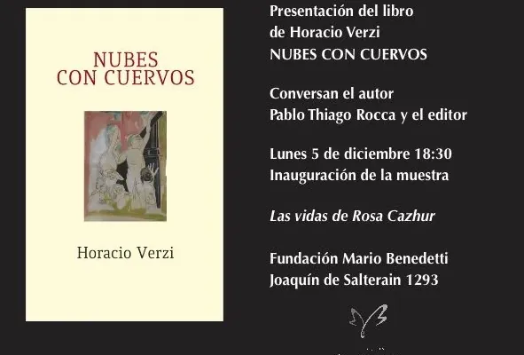 Flyer de Presentación del libro «Nubes con cuervos»