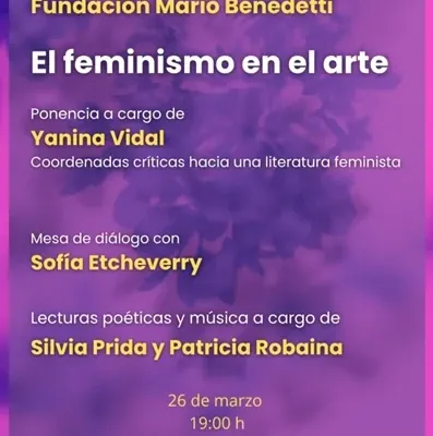 Flyer de El feminismo en el arte
