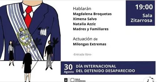 Flyer de Día Internacional del Detenido Desaparecido