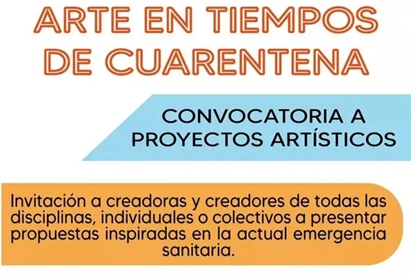 Flyer de Convocatoria de la Intendencia para artistas