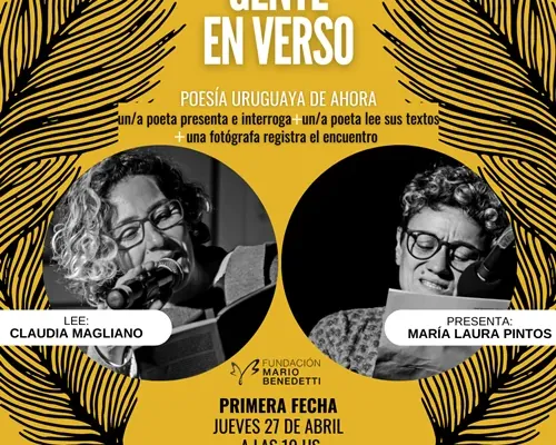 Flyer de «Gente en verso». Primera fecha