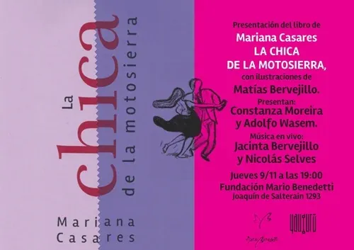 Flyer de Presentación de “La chica de la motosierra”