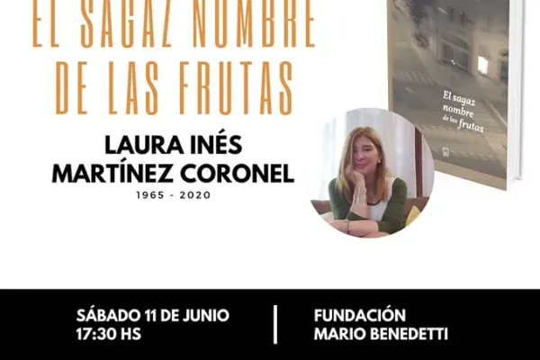 Flyer de Presentación del libro de Laura Martínez Coronel