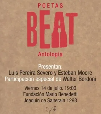 Flyer de Presentación de poetas beat