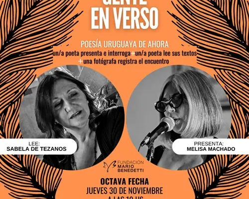 Flyer de «Gente en verso». Octava fecha