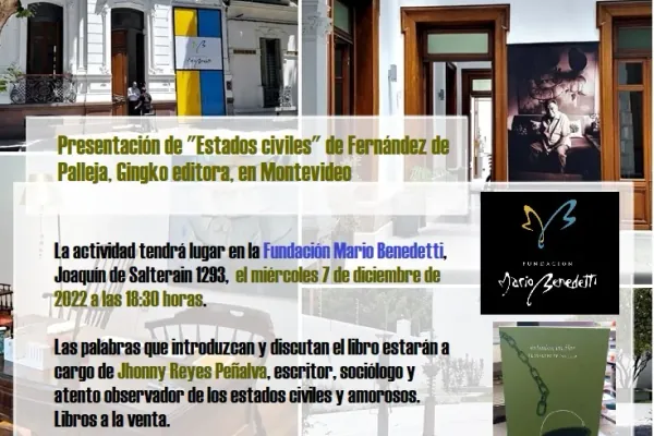 Flyer de Presentación del libro «Estados civiles»