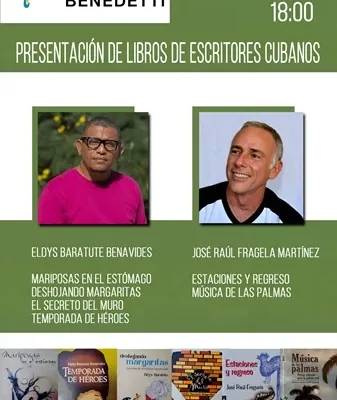 Flyer de Eldys Baratute y José Fraguela en la Fundación