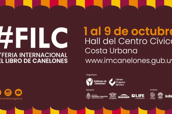 Flyer de 3era Feria Internacional del Libro de Canelones