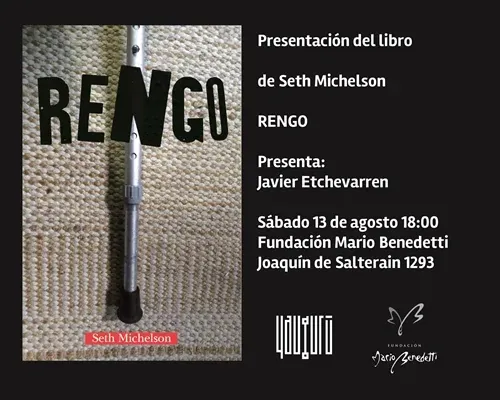 Flyer de Presentación del libro de Seth Michelson