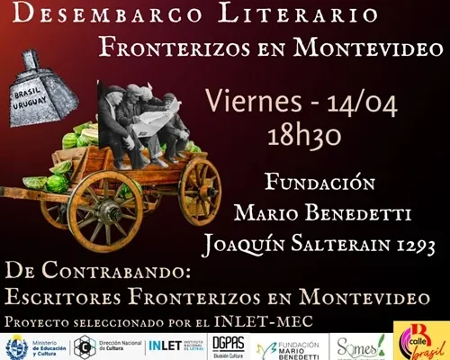 Flyer de De Contrabando – Literatura fronteriza de Riveramento