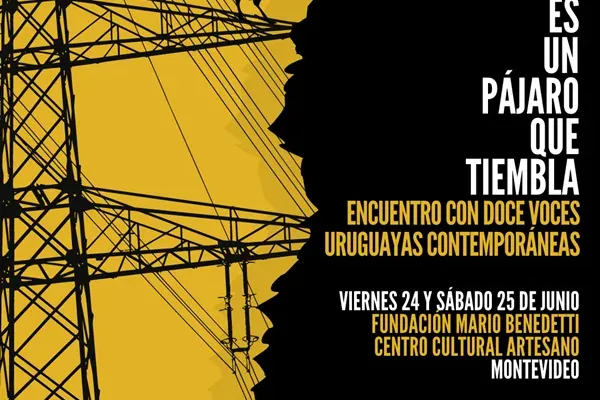 Flyer de La poesía es un pájaro que tiembla