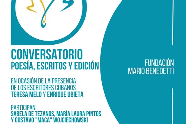 Flyer de Conversatorio: Poesía, Escritos y Edición