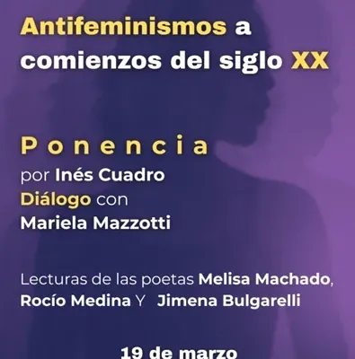 Flyer de Antifeminismos a comienzos del siglo XX