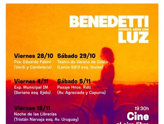 Flyer de Cine al aire libre