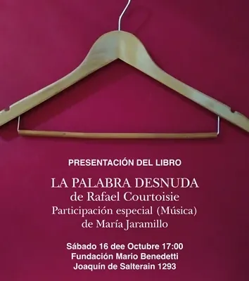 Flyer de Presentación del libro «La palabra desnuda»