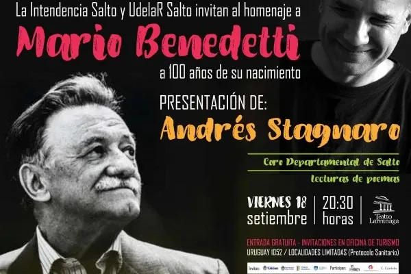 Flyer de Homenaje a Mario en Salto