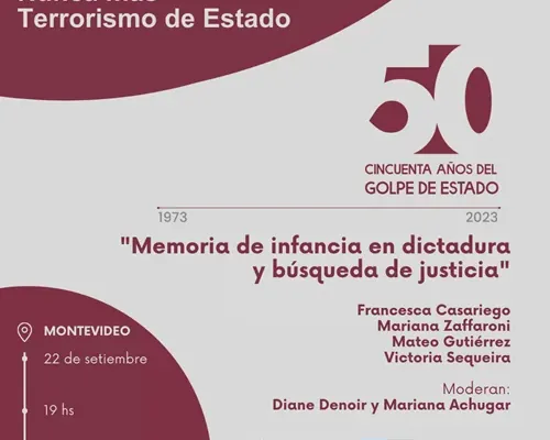 Flyer de Ciclo de foros sobre Derechos Humanos. Mesa 2