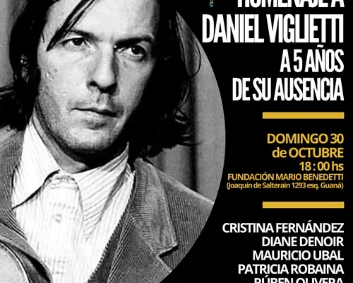 Flyer de Homenaje a Daniel Viglietti
