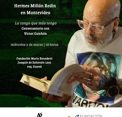 Flyer de Hermes Millán en Montevideo